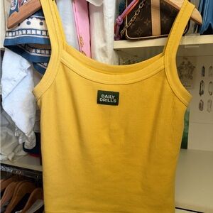 Daily Drills Yellow Tank Top